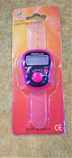 SXH Original Finger Counter with LED - Counts ( Tasbeeh / Digital Clicker ) (Random Color)