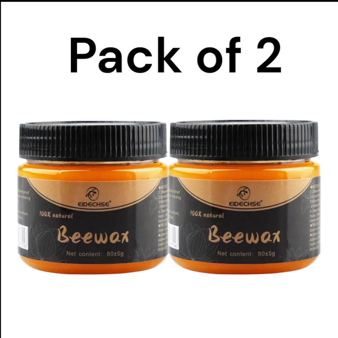 Mintiml Natural Beewax Wood Polish | Multi‑Purpose Furniture Care | Restores & Protects