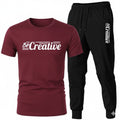 Black Trendy Markhor Printed Track Suit for Men & Boys | Soft & Comfortable Summer Wear | Lightweight Breathable Fabric