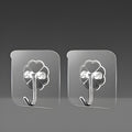 Transparent Self-Adhesive Wall Hook – Strong Hold | No Drill | Damage-Free Hanging Pack of 10