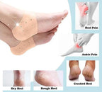 half Heel Pain Anti Crack Silicone Set - Anti Crack  For Pain Relief Unisex