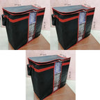 LARGE Storage Bag organizers | Clothes Blanket Large Folding Boxes Storage Box | Foldable Containers Clothing Bedding Double Zipper