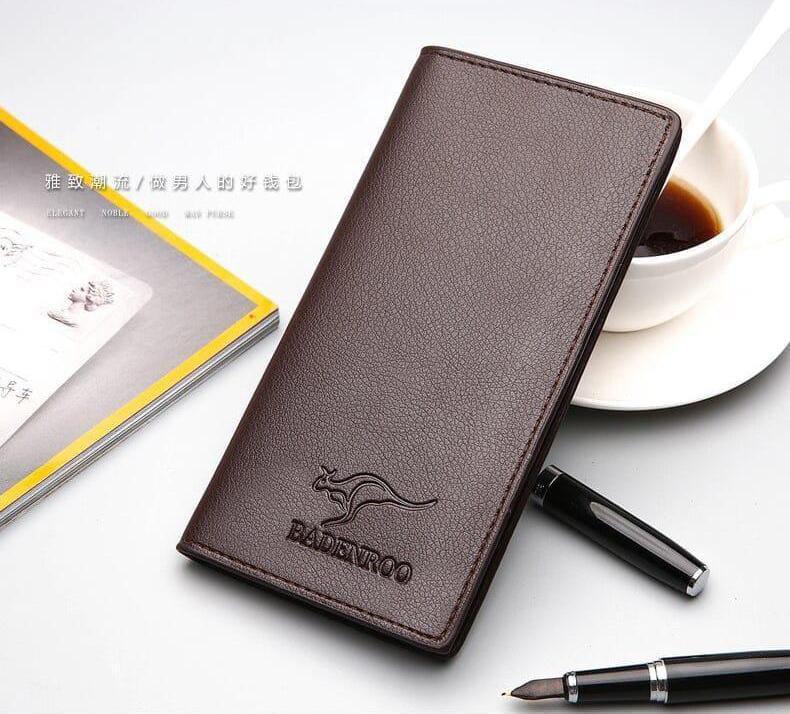 Kangaroo Long Bifold Wallet with RFID Protection – Slim Stylish Wallet for Men & Women