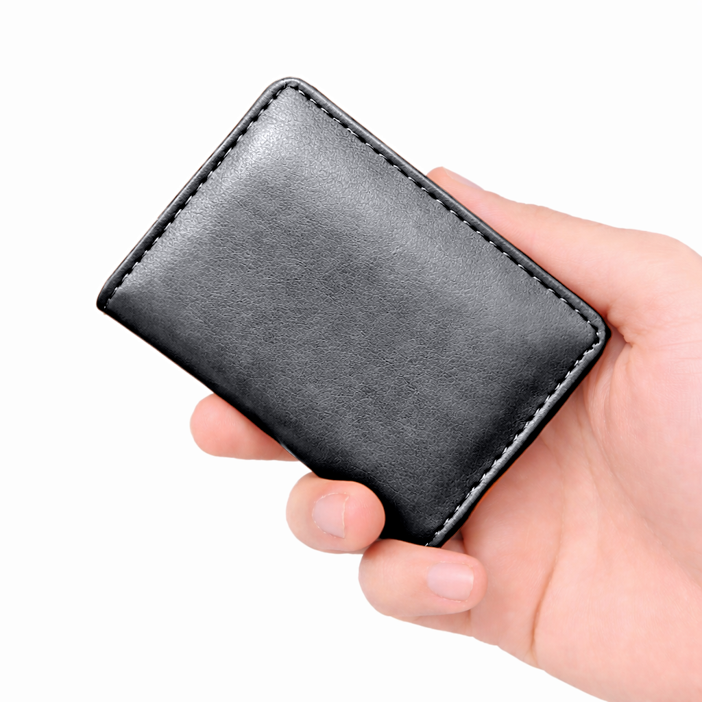 WAGLOK Korean Style Compact PU Leather Wallet for Men & Women – Slim Short Card Holder with Cash Compartment