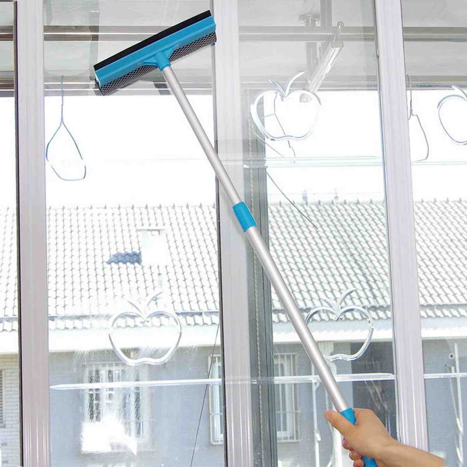 Royal 2-in-1 Window Squeegee with Aluminium Rod Handle – Glass Cleaning Wiper