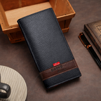 New Design Long Wallet for Men & Women | 12 Card Slots | Half Zip Pocket | Premium Quality Long Purse
