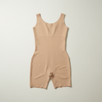 Shapewear Bodysuit for Women – Seamless Tummy Control Mid-Thigh Body Shaper (Skin Color)
