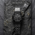 Portive Mens Watch Stylish Chronograph Design With Comfortable Strap Non Waterproof Without Box