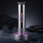 G63A Professional Hair Stylist Trimmer – Rechargeable Cordless Hair & Beard Trimmer with Charging Base and Guide Combs