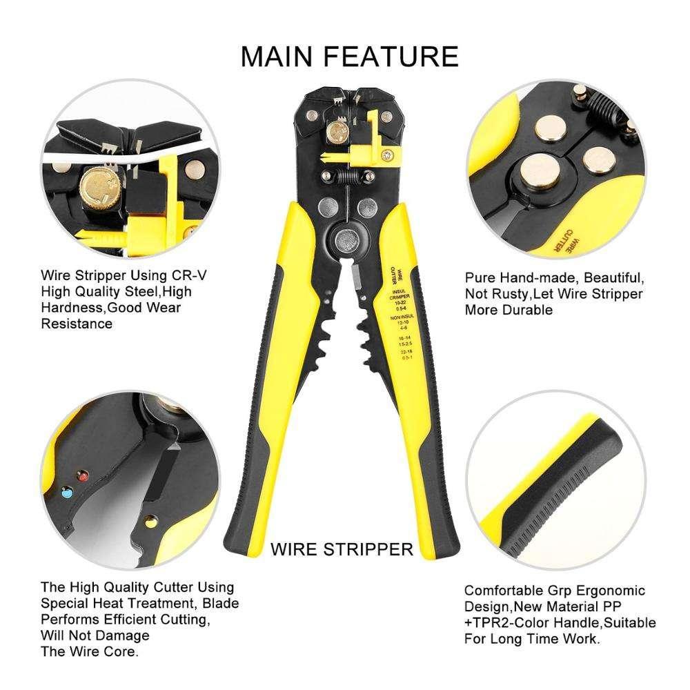 Chrome Vanadium Wire Cutter Pliers – Heavy Duty Terminal Cutting Tool  (Random Color)