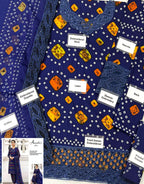 Stylish Digital Chunri Print Embroidered Lawn 3PC Unstitched Suit with Chiffon Dupatta