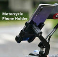 C2 Universal Aluminum Motorcycle Phone Holder – 360° Adjustable Handlebar Mount Stand for Secure Mobile Grip