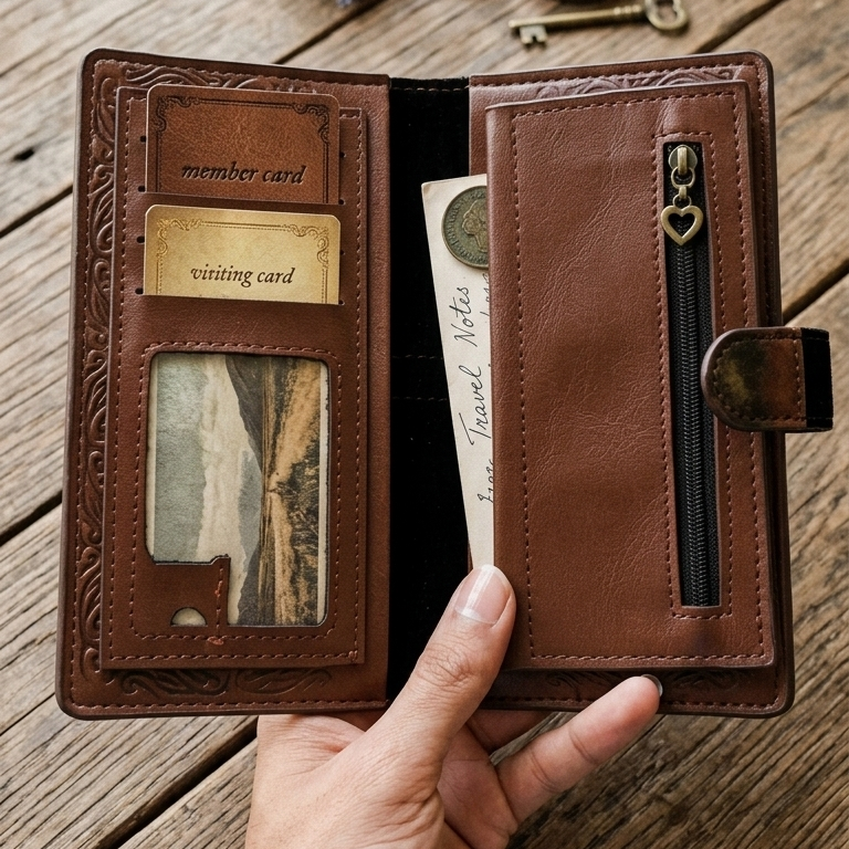 Gucci Long Wallet – Premium Off White & Brown Designer Wallet