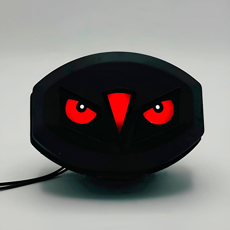 Premium Devil Eye Bike Backlight – Universal 12V LED Brake Tail Light with Multicolor RGB Dynamic Flash for 125cc Motorcycles (Random Color)