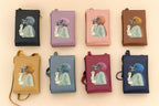 Elegance in Bloom: Illustrated Crossbody Mobile Wallet & Organizer
