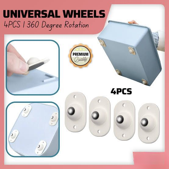 Pulley Wheel Pack Of 4 Pcs Card Packing Smooth Rotation Easy Use Compact Design Reliable Utility
