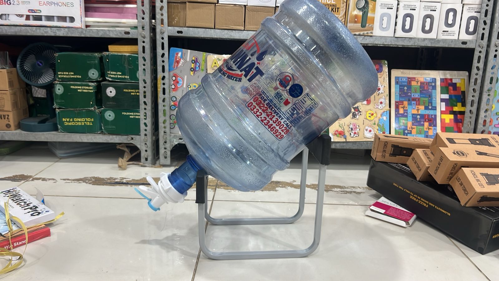 19 L Litter Water Bottle Stand And Nozzle With Stopper – Durable High Quality Dispenser With Premium Box Packaging For Home And Office Use