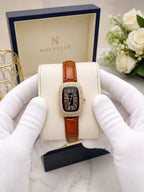 Nouvelle Elegant Crystal-Embellished Women's Watch Fashion Apparel Accessory To Wear At Parties