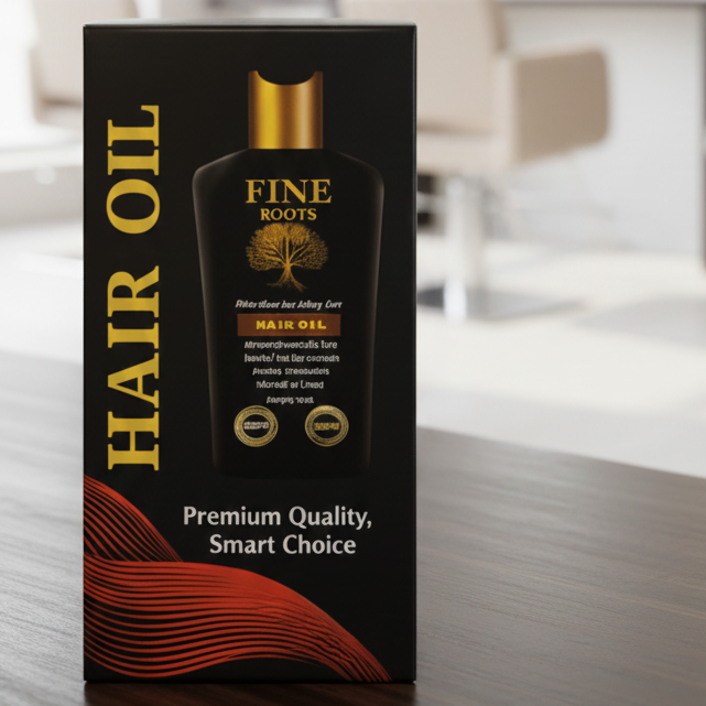 Fine Roots Hair Oil Providing Gentle Care Nourishing Formula Strengthening  Healthy Scalp Support And Everyday Use