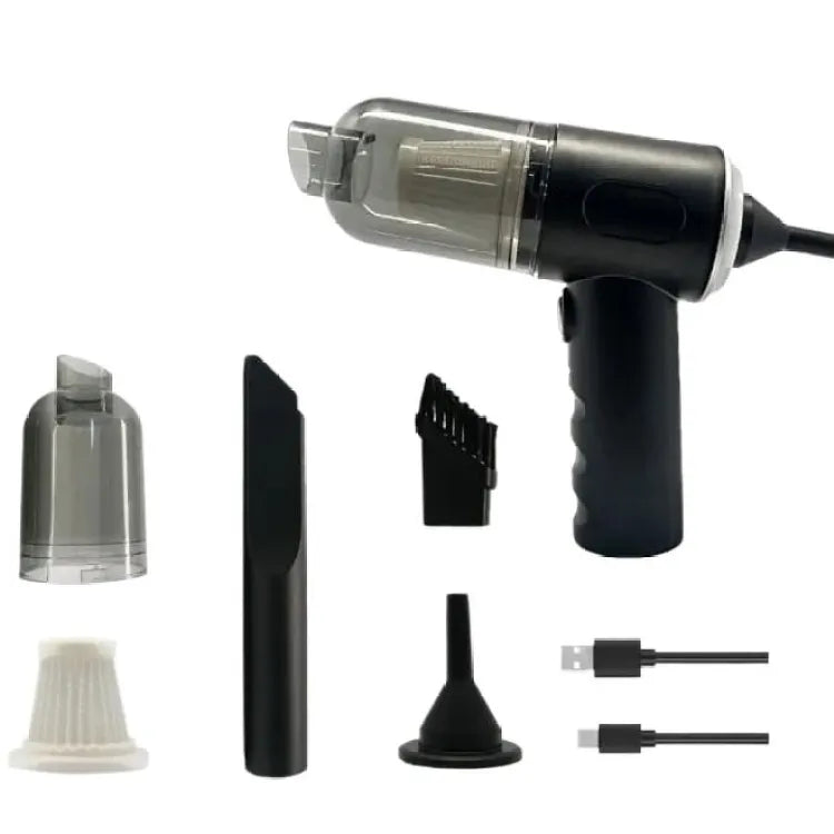 3 in 1 Portable Mini Vacuum Cleaner Duster Blower Air Pump Wireless Handheld Clean Microscopic dust Like Car, Home,Computer, Laptop, Flower, Mirror Vehicle Interior Cleaner
