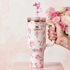 40 Oz Stanley X Coquette Tumbler Providing Durable Quality Comfortable Use Everyday Hydration Support - 1.18 Liter