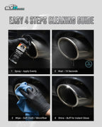Stainless Steel Cleaner & Polish – Fingerprint Remover & Protective Shine Spray | THREE GUYS - German Engineered (250) ML
