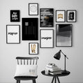 Motivational Wooden Wall Art Frame Set of 10 | Inspirational Quotes & Modern Decor Frames in Multi Sizes for Home, Office & Study Room Decoration