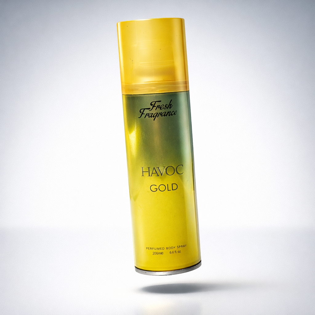 Havoc Gold Fresh Fragrance Perfumed Body Spray – Long‑Lasting Premium Scent for Men, 200ml