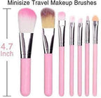 Cute 7 Piece Makeup Foundation Powder Eye shadow Brushes Set