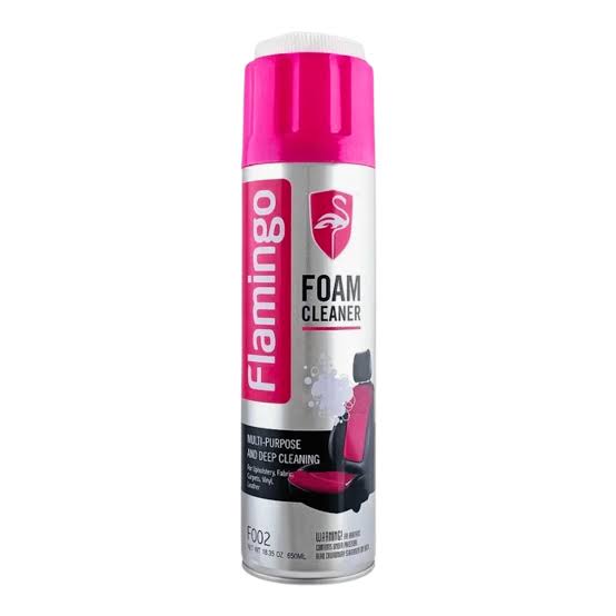 Flamingo Foam Cleaner 650ML – Multi-Purpose Deep Cleaning Spray for Upholstery, Carpets, Leather & Hard Surfaces