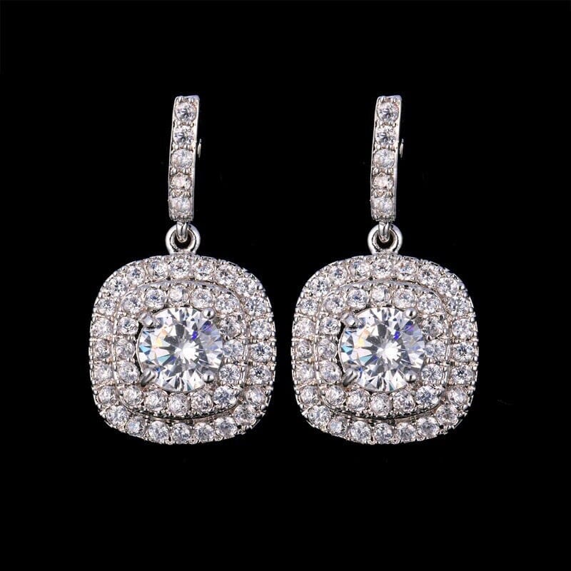 Crystal Earrings – Sparkling Dangle Earrings for Party &amp; Everyday Wear - Earings For Girls ( PJT-990 )