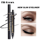 2 in 1 Winged Stamp Liquid Eyeliner Pencil Waterproof Fast Dry Lasting Black Eye Liner Pen | 2 in 1 Fit Colors Eyeliner For Girls | Eyeliner Pen 