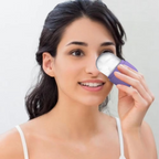 Ice Roller Facial Massager | Silicone Cleansing Ice Lattice | Ice Cube Roller with Scrub (Random Color)