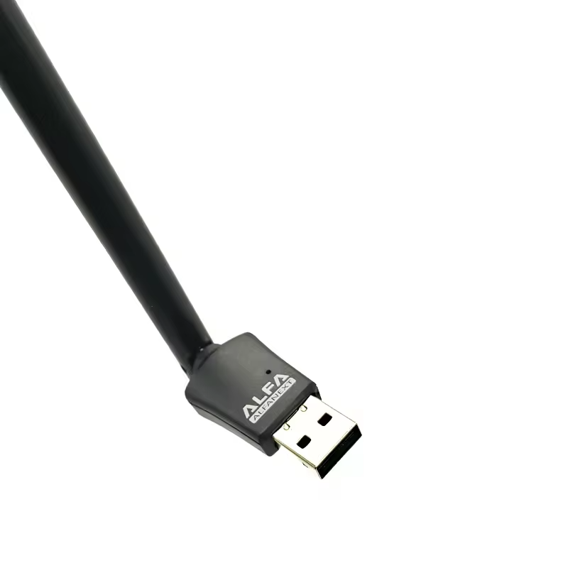 UW11 Alfa Net Wireless-N USB WiFi Adapter with Antenna | 2.4GHz 150/300Mbps High-Speed Network Dongle for PC, Laptop, Windows &amp; Linux – IEEE 802.11b/g/n, Soft AP Utility