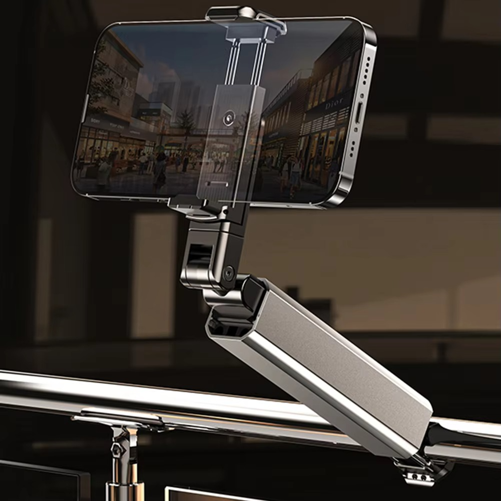 Universal Phone Holder Travel Essentials Flexible 360 ​​Degree Rotation Hands-Free Airplane Phone Mount for iPhone Xiaomi - Random Color