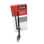 UW11 Alfa Net Wireless-N USB WiFi Adapter with Antenna | 2.4GHz 150/300Mbps High-Speed Network Dongle for PC, Laptop, Windows &amp; Linux – IEEE 802.11b/g/n, Soft AP Utility