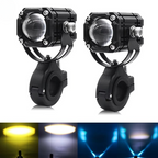 Universal Motorcycle LED Auxiliary Headlight – High/Low Beam Super Bright Fog &amp; Driving Light with Waterproof IP65 Spotlight for All Bikes and Weather Conditions