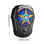 SL09 Practical Phone Cooler Fan, Easy To Carry, Smart Digital Display, Rear Phone Radiator, Fast Cooling ( Random Color )