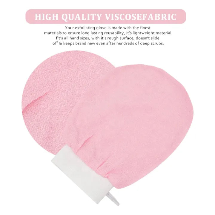 Exfoliating Gloves Dead Skin Remover - Exfoliating Bath Washcloth Scrub Mitt for Body - Exfoliating Massage Mitt Back Scrubber Glove(made in china)