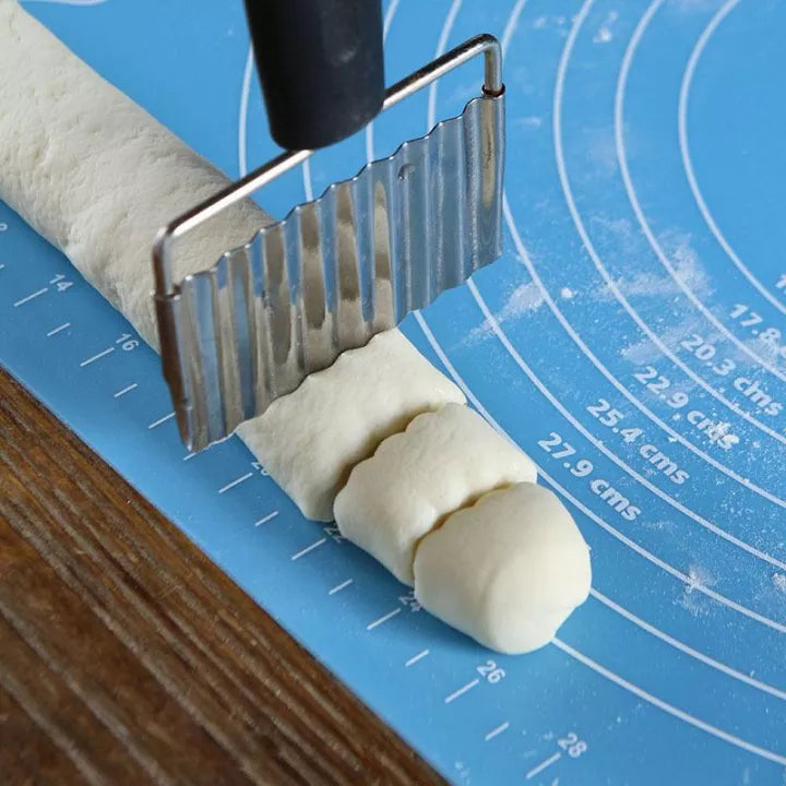 Silicone Baking Roti Mat With Measurements Heat Resistant | Non Stick Flour Rolling Mat | Baking Kneading Dough Pad - Big Size (Random Color)
