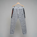 GYM KING Men’s Jogger Trousers | Premium French Terry Fabric | Stylish Grey Melange Slim-Fit Sweatpants for Gym, Sports & Casual Wear