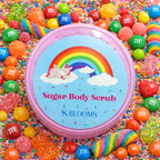 SK BLOOMS Natural Sugar Body Scrub for Smooth Skin | Gentle Exfoliating & Moisturizing Body Polish