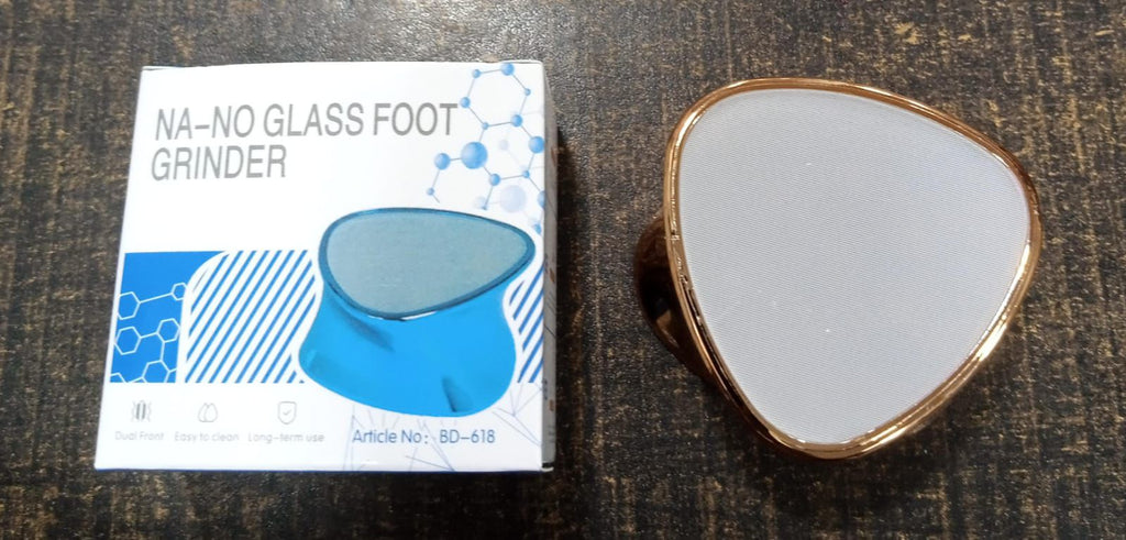 Crystal Glass Pedicure Rasp | Foot File Grinder | Callus Remover | Portable Mini Beauty Epilator ( Random Color)