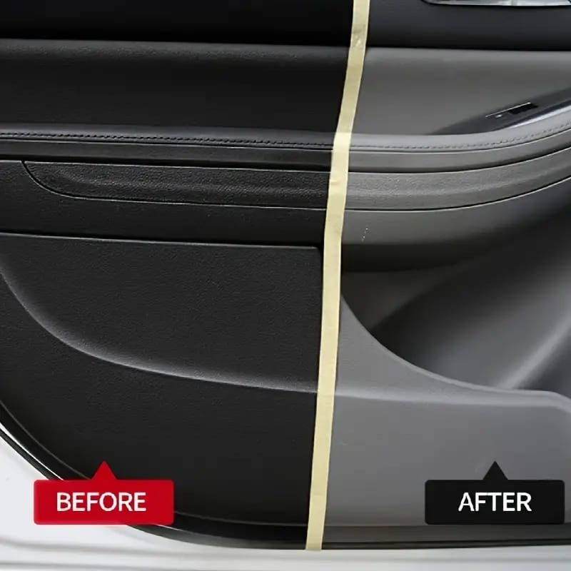 Qifenghe Professional 200g Car Interior Plastic Renovation Wax – Premium Varnish Soft Wax with Applicator Sponge for Whole Car Interior Refurbishment & Cortical Brightening