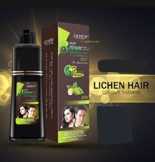Light Brown Hair Color Shampoo – Quick &amp; Easy Gray Coverage, 200ml Natural-Looking Dye