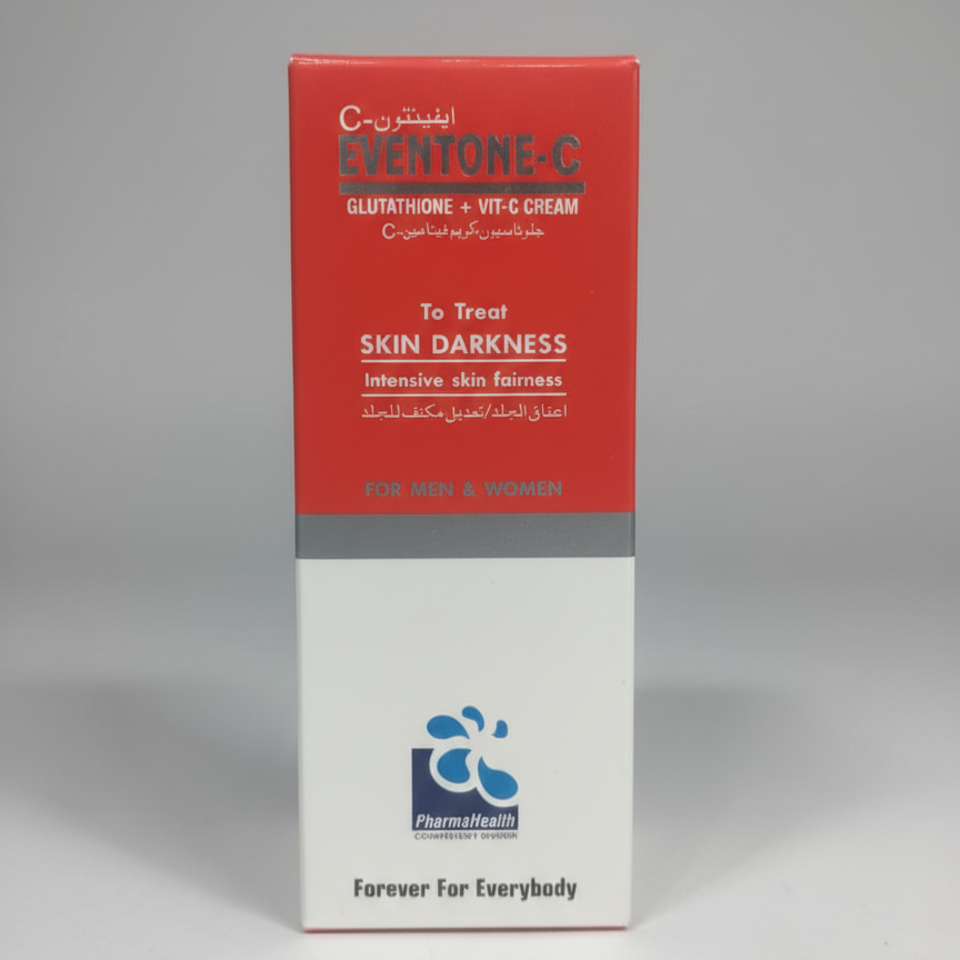 Eventone-C Glutathione & Vitamin C Cream – Intensive Skin Fairness & Dark Spot Care for Men & Women 30g
