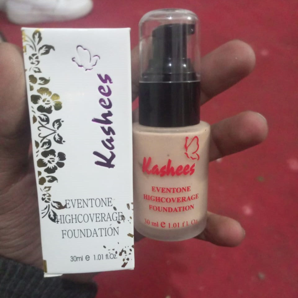 Kashee’s Eventone High Coverage Foundation 30ml Long Lasting Smooth Finish Makeup