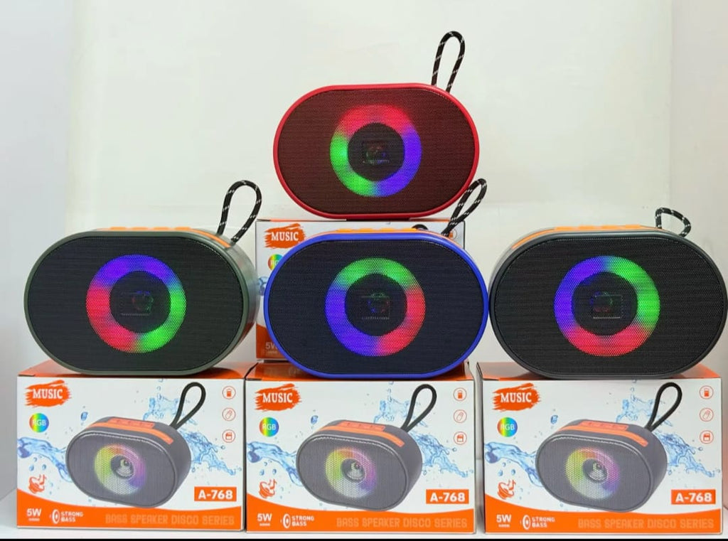 Portable Bluetooth Speaker Wireless Stereo Pairing – Compact Wireless Speaker for Home, Outdoor, Party & Beach (Random Color)