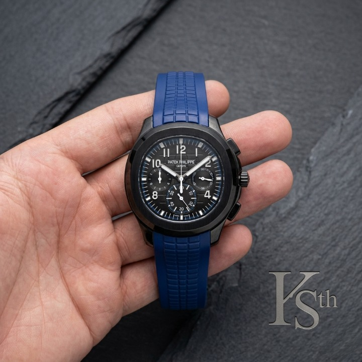 Chronograph Mens Watch With Rubber Strap Stylish Sports Design Non Waterproof Without Box