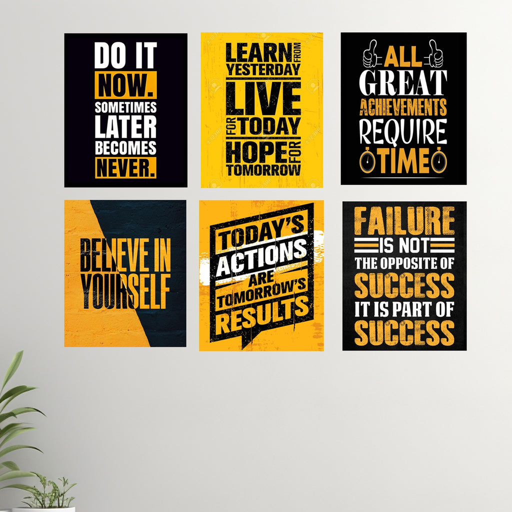 Set of 6 Premium Wall Art Photo Tiles – Modern Home Decor Sets 8x11